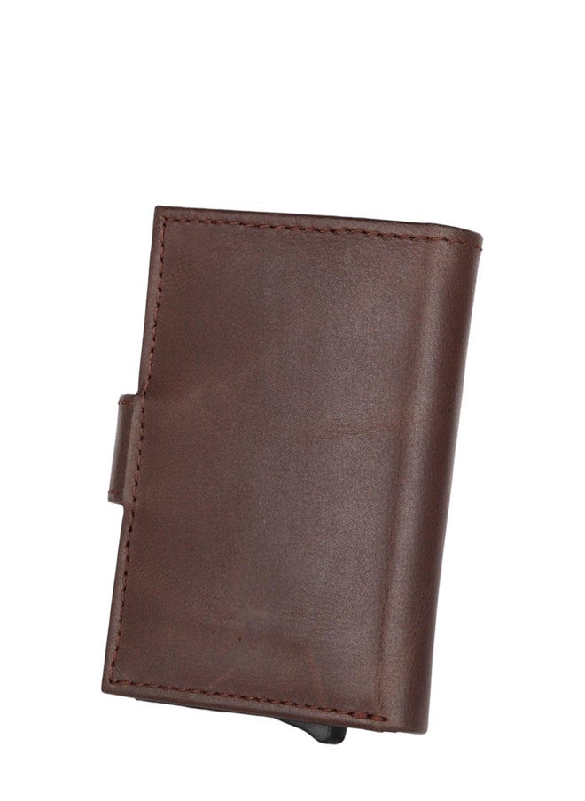 WATCHSTAR Men Zip Detail Leather Card Holder - Image 1